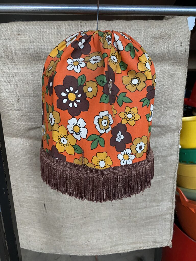 Vintage lampenkap bloemen